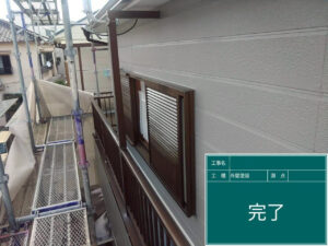 【西宮市】外壁塗装工事で外壁を塗り替え、雨風に強く美しい外観へ
